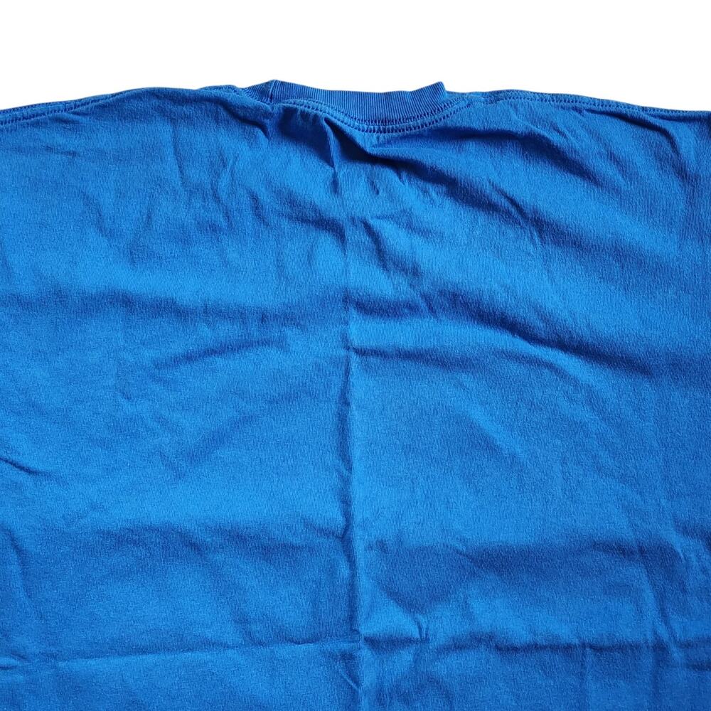 NBA Majestic Mens OKC Oklahoma Thunder Tee Size L Blue Short Sleeve Shirt - Picture 7 of 8